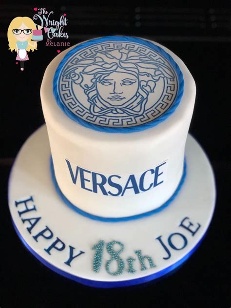 white versace cake|Versace birthday cakes.